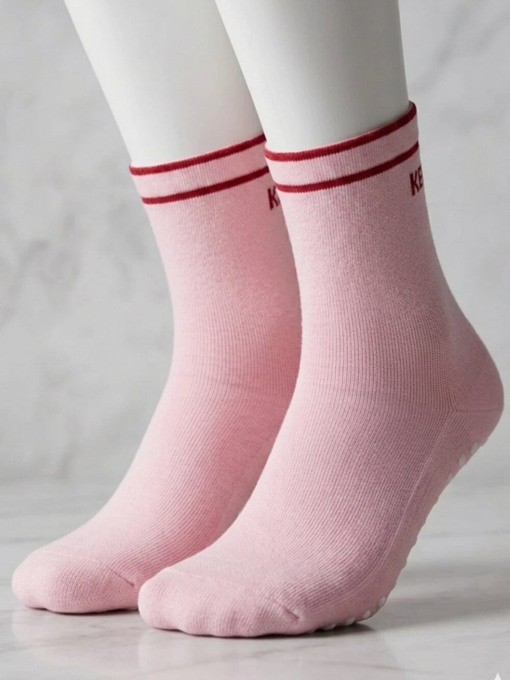 NWT Lululemon "Keep Moving" Grip Socks - Pink - Size XL